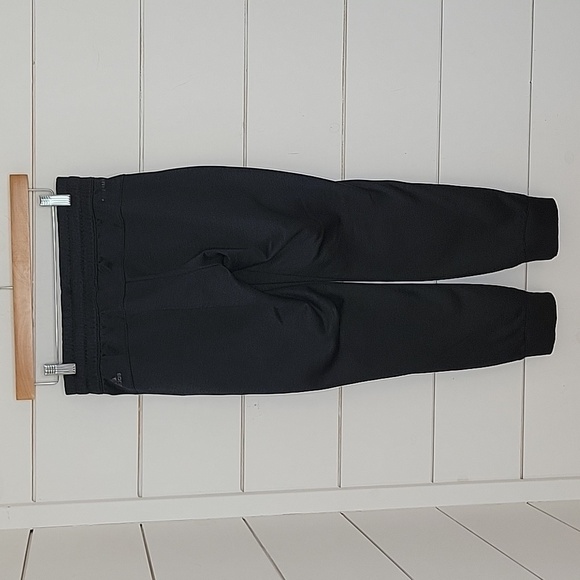 Adidas small black fuzzy insides warm-up pants - Picture 2 of 6